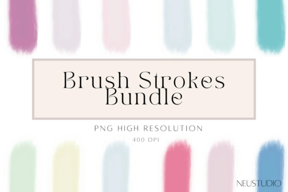 Brush Stroke Clipart Bundle: Decorative Elements for Dynamic Design Projects