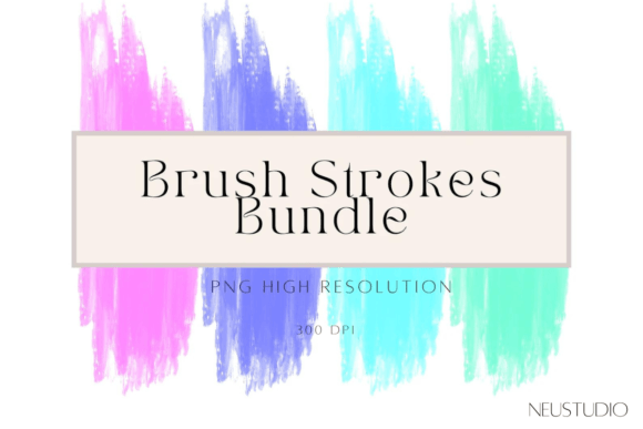 Colorful Brush Strokes for Decorative Design Sellers