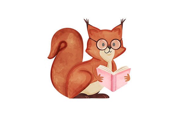 Cute Critter Charm: Evaluating the Squirrel with Glasses Embroidery Design