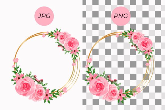 Flowers Wreath3: Organic Backgrounds for Local Branding