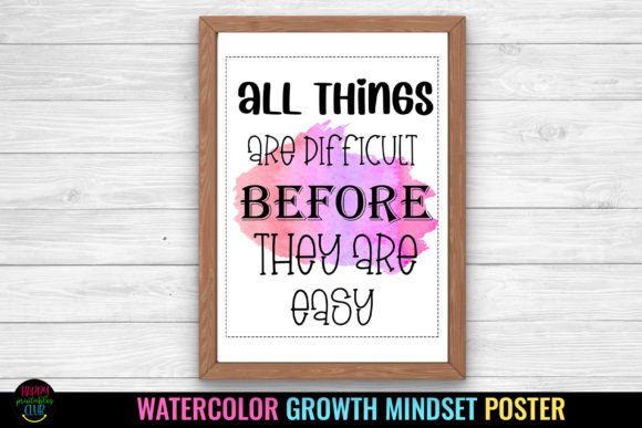 Growth Mindset Poster Class for Teaching Materials Sellers