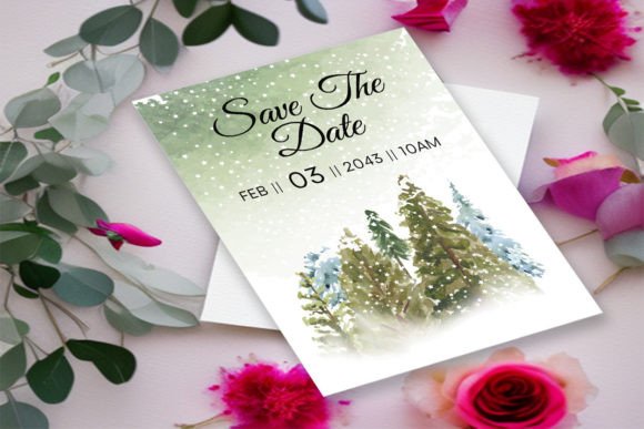 Luxury Winter Wedding Card Print Templates Review