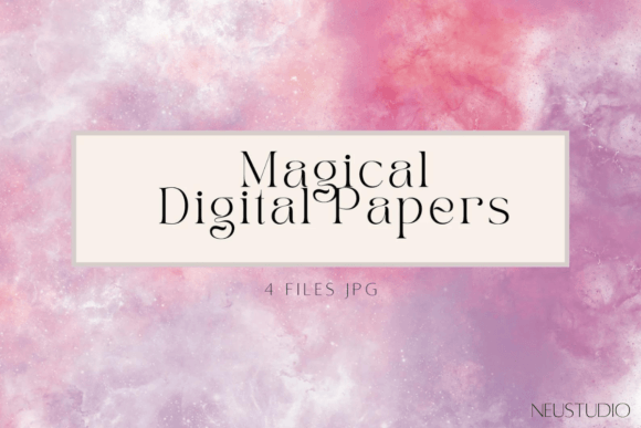 Magical Sky Digital Paper: A Dreamy Background for Creative Content Publishing