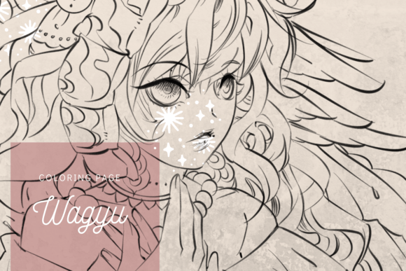Manga Coloring Page Wagyu: Editorial Review for Coloring Pages Amp