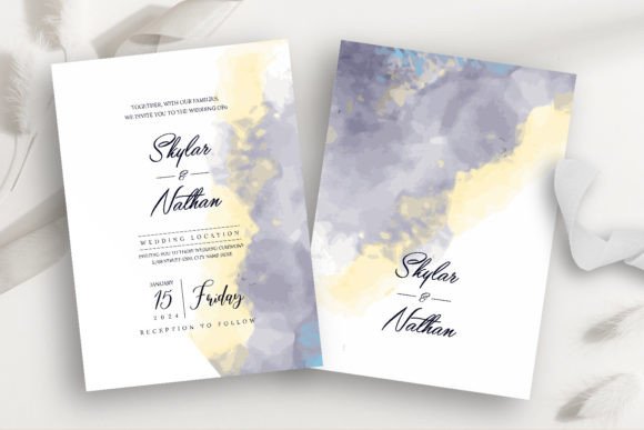 Minimal Blue Yellow Wedding Invitation: A Designer’s Real-World Review