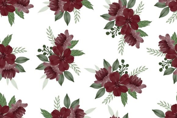 Red Bouquet Pattern for Fabric: Editorial Patterns Review