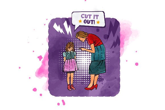 Retro Mom Retro Kid - 1960s, Watercolor: A Family-Centric Design Asset for Nostalgic Branding