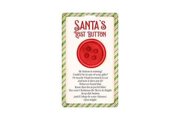 Santa's Lost Button Poem - Watercolor: A Festive Christmas Design for Crafters & Makers