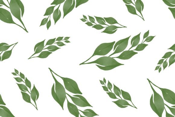 Seamless Pattern of Green Leaves: A Versatile Pattern for Modern Branding