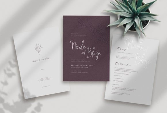 Simple and Minimalist Wedding Engagement Print Templates for Real Crafters