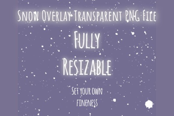 Snow Overlay for Photoshop: Textures for Digital Products