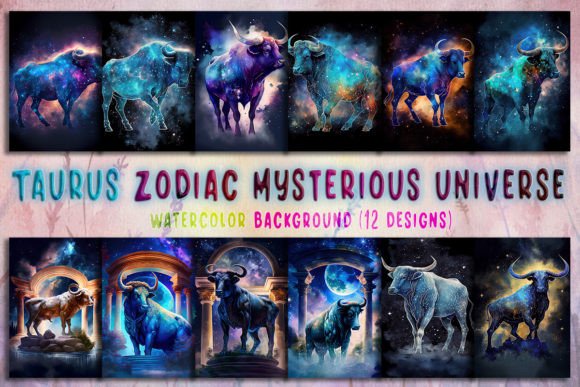 Taurus Zodiac Signs Background Bundle Review