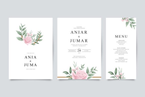 Wedding Invitation Template with Roses: A Stitch Review